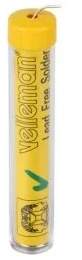 Velleman Blyfri Loddetin 99    Sn      Cu  ø1mm  15g Dispenser