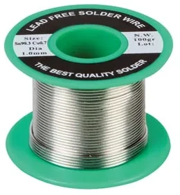 Velleman Blyfri Loddetin 99   Sn       Cu  ø1mm  100g