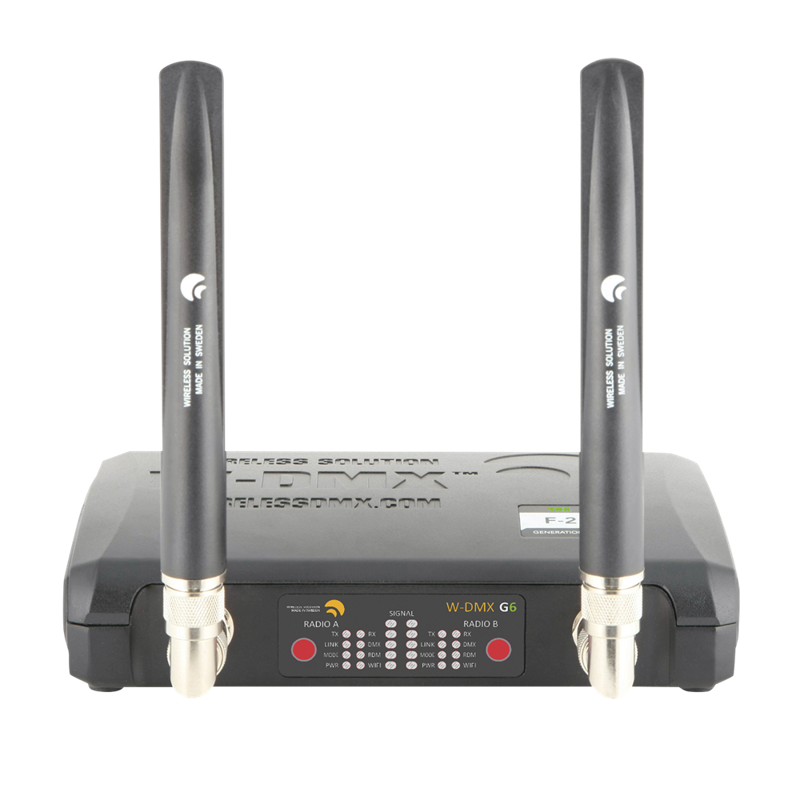 Wireless Solution Blackbox  -  G6 Transceiver  Trådløs Dmx-  Art-net- Og Streaming Acn-sender Og -modtager
