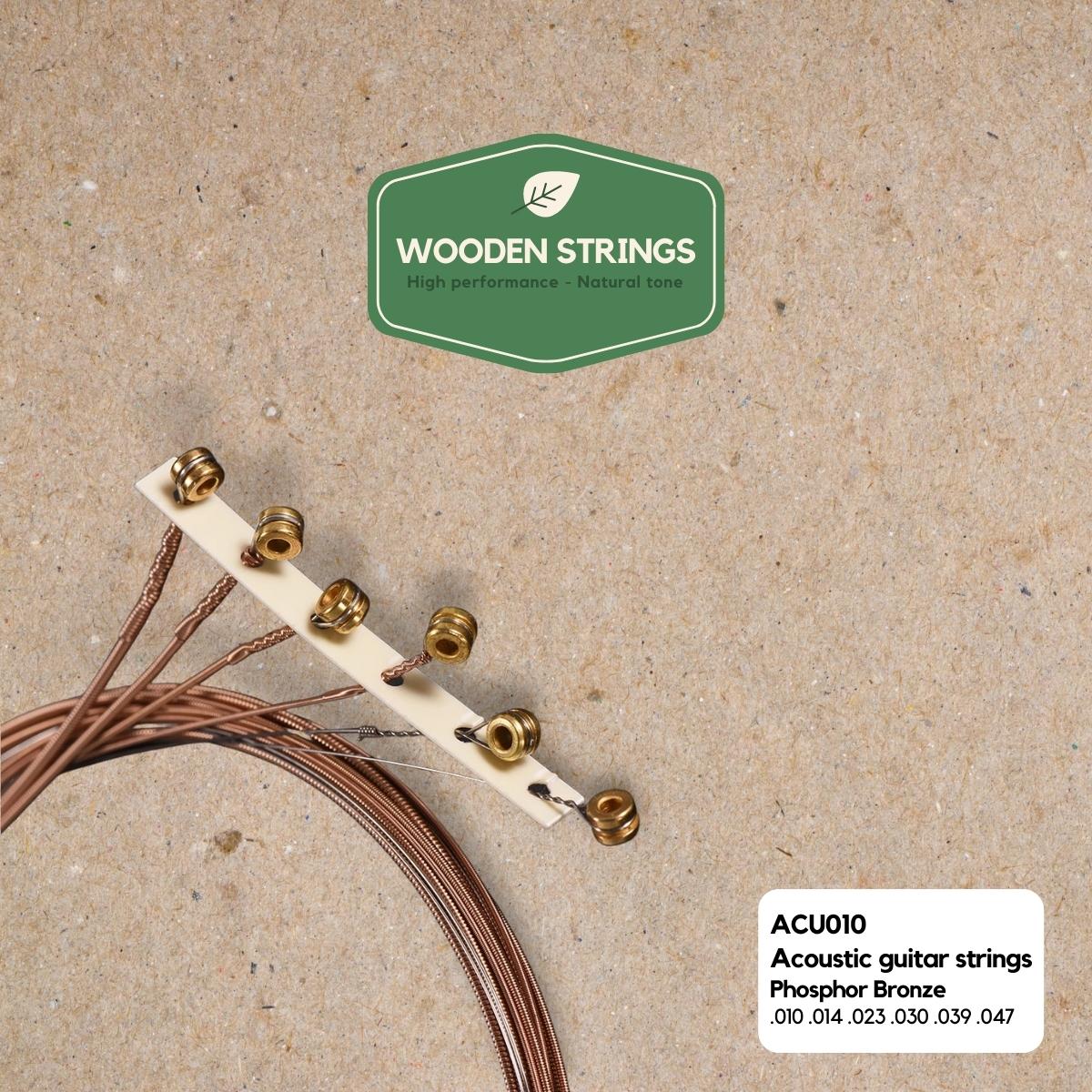 Wooden Strings Acu010 Western-guitar-strenge  010-047