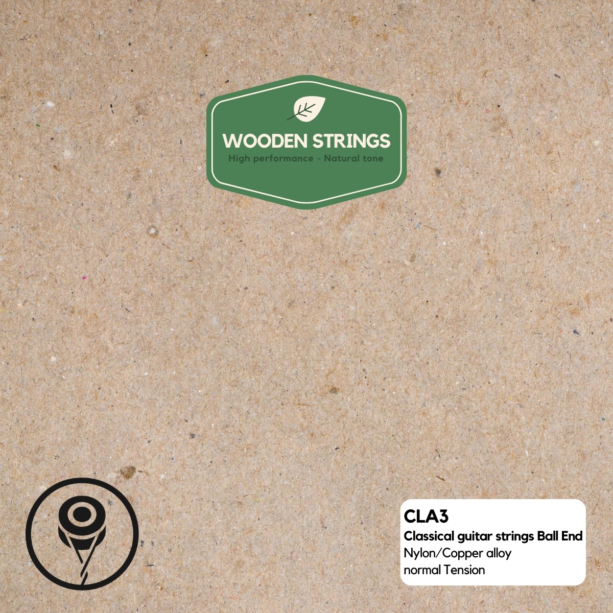 Wooden Strings Cla3 Spansk Guitar-strenge Ballend