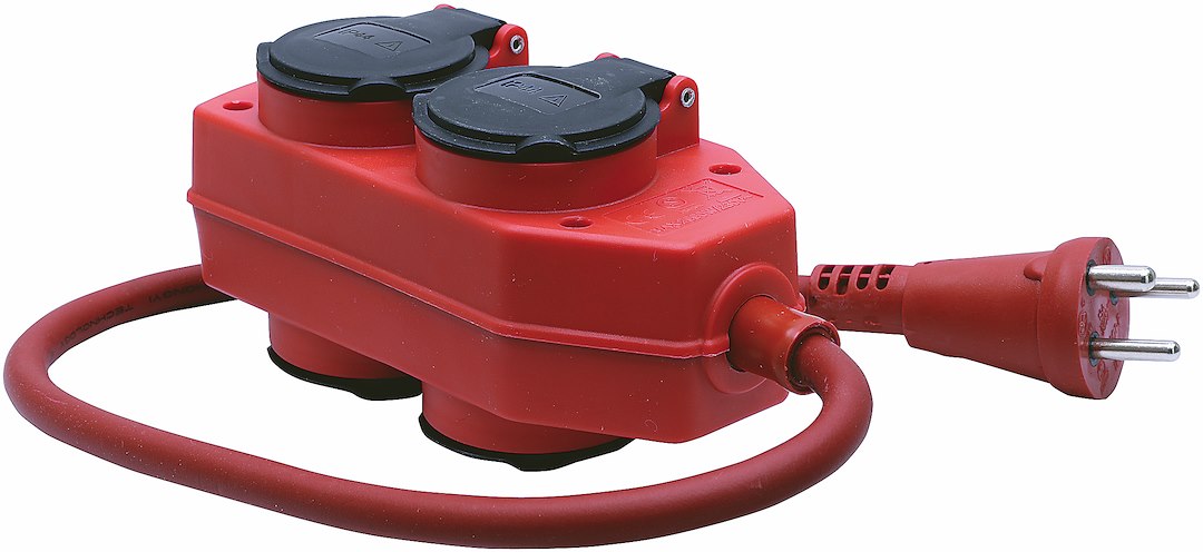 -stikdåse Forlængerledning   Jord Ip44      Meter